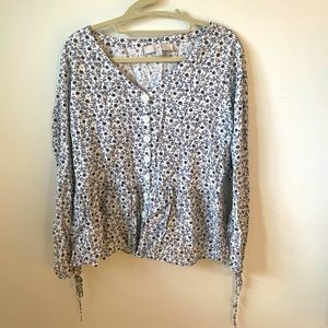 Loft Patterned Blouse - Medium